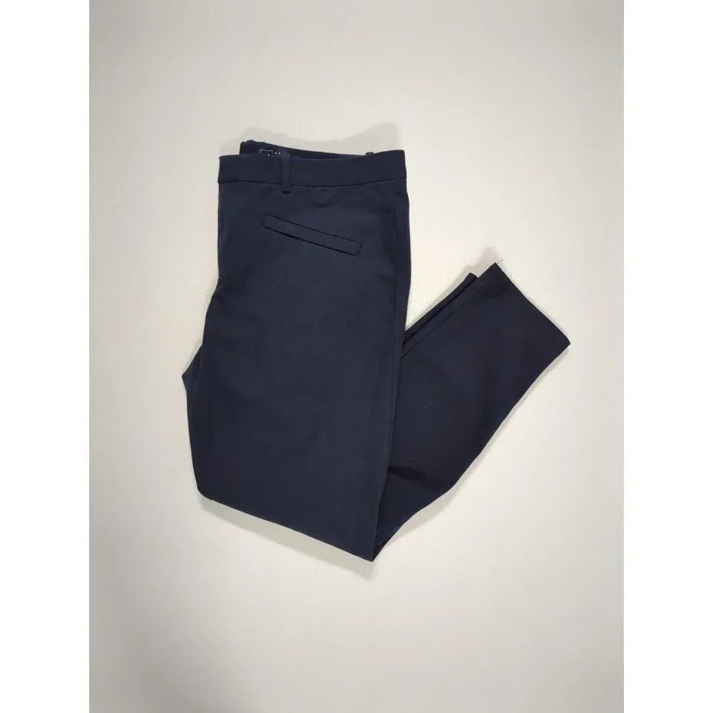 Gap Normcore Plus Size 18 R True Navy Blue Skinny Ankle‎ Pants Workwear Preppy